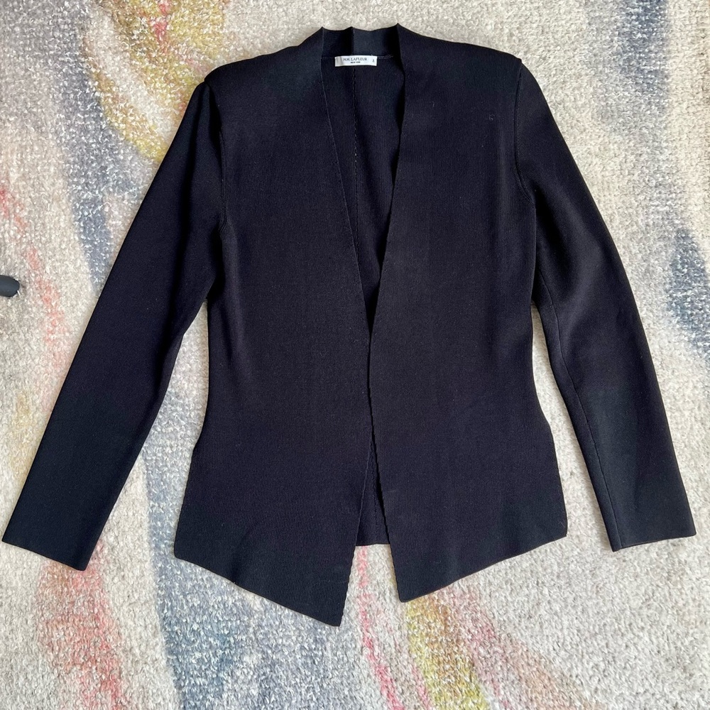 MM La Fleur “Woolf Jardigan” Black - NWOT, Size Small